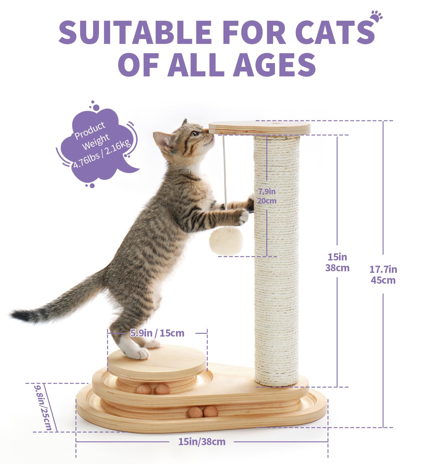 Thalvorys Cat Scratching Post Cat Scratcher
